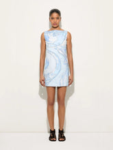 Pucci Pale Blue Orchidee Silk Mini Dress