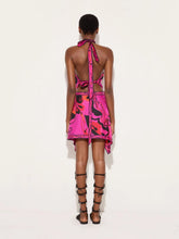 Pucci Fuchsia and Black Orchidee Silk Halter Top