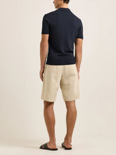 Orlebar Brown Night Iris Burnham Knit Polo Shirt