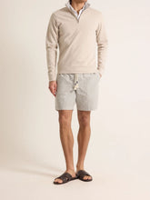 Orlebar Brown Biscuit Melange Isar Cashmere Half Zip