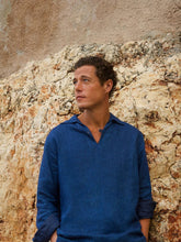 Orlebar Brown Night Iris Vincent Linen Shirt