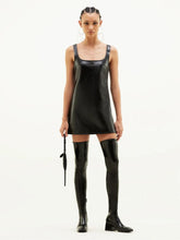 Courrèges Black Reedition Vinyl Mini Dress