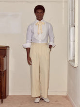 Bode Cream Slub Weave Trousers