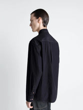 Lemaire Black Crepe Cotton Studded Shirt