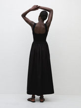 Matteau Black Knit and Cotton Dress