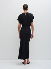 Matteau Black Bias Midi Tee Dress