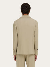 Ferragamo Sand Single-Breasted Silk-Blend Blazer