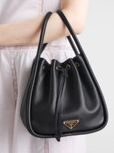 Prada Black Darling Leather Mini Bucket Bag