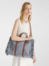 Fendi Blue FF Jacquard Summer Tote