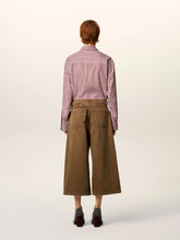 Ami Paris Hazelnut Cotton Wide Bermuda Shorts