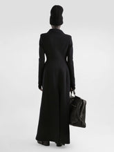 Dolce & Gabbana Black Double-Breasted Wool Coat