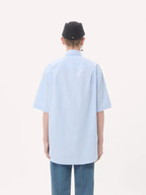 Valentino Garavani Sky Blue Cotton Shirt with Embroidery