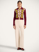 La DoubleJ Multicolour Wool Crochet Mini Cardigan