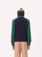 Valentino Garavani Blue and Green Wool Jumper with Chez Valentino
