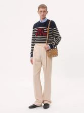 Valentino Garavani Blue and Butter Wool Striped Jumper with Chez Valentino