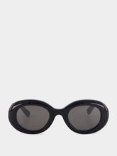 Emmanuelle Khanh Black Queen Oval Acetate Sunglasses