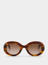 Emmanuelle Khanh Flamme Havana Oval Queen Sunglasses