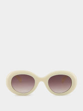 Emmanuelle Khanh Malibu White Queen Sunglasses