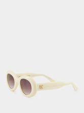 Emmanuelle Khanh Malibu White Queen Sunglasses