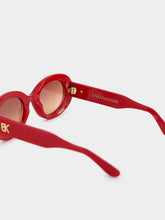 Emmanuelle Khanh Glossy Rouge Queen Sunglasses