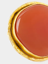 Sylvia Toledano Gold Macaron Cornaline Ring