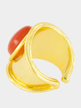 Sylvia Toledano Orange Marquise Carnelian Ring