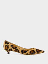 Francesco Russo Natural Leo Pony Hair Kitten Heels