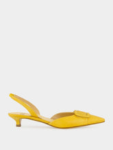 Francesco Russo Honey Kitten Heels Chalk Watersnake Leather