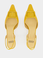 Francesco Russo Honey Kitten Heels Chalk Watersnake Leather