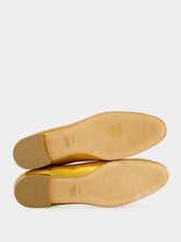 Francesco Russo Old Gold Laminated Nappa Leather Ballerinas