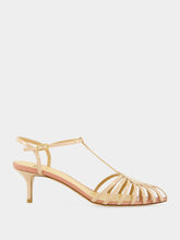 Francesco Russo Powder Cage Sandals in Patent Leather