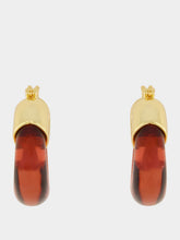 Lizzie Fortunato Organic Wine Resin Hoop Earrings