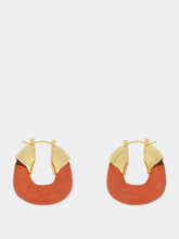 Lizzie Fortunato Organic Wine Resin Hoop Earrings