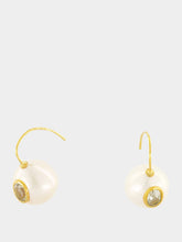 Lizzie Fortunato Pearl Pablo Earrings with Green Amethyst