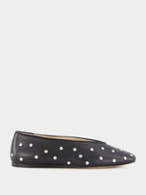 Le Monde Beryl Black Studded Regency Slipper