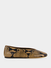 Le Monde Beryl Fango Snake-Effect Regency Slippers
