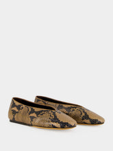 Le Monde Beryl Fango Snake-Effect Regency Slippers