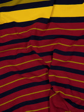 Paula Rian Multi Stripes Knitted Striped Dress with Back Opening