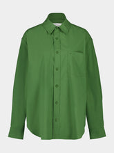 Matteau Green Relaxed Poplin Shirt
