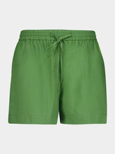 Matteau Green Relaxed Poplin Shorts