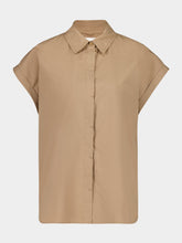 Matteau Stone Beige Relaxed Sleeveless Shirt