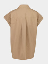 Matteau Stone Beige Relaxed Sleeveless Shirt