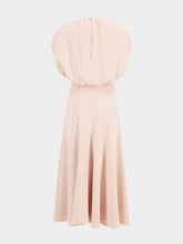 Roland Mouret Nude Cady Flared Cape Midi Dress