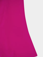 Roland Mouret Dark Pink Cady Diamante Midi Dress
