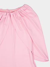 Roland Mouret Pink Gathered Cape Jersey Gown