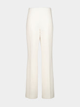 Roland Mouret Cream Wide Fit Stretch Crepe Trousers