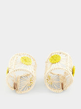 La DoubleJ Set Of 2 Yellow Raffia Napkin Rings