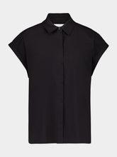 Matteau Black Relaxed Sleeveless Shirt
