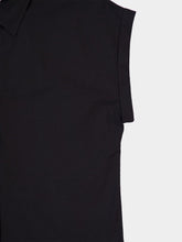 Matteau Black Relaxed Sleeveless Shirt