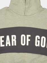 Fear Of God Essentials Seal Heather and Iron Grey Panelled Hooded Sweatshirt